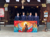 制作者の美術部員と書道部員です